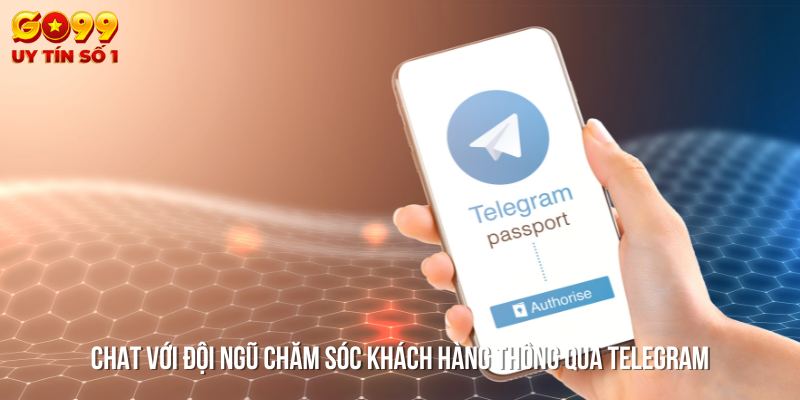 Anh em cược thủ có thể liên hệ với nhà cái qua Telegram