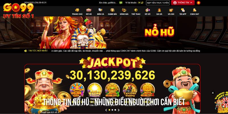 Thông tin cần biết để tham gia những game Nổ Hũ hiệu quả